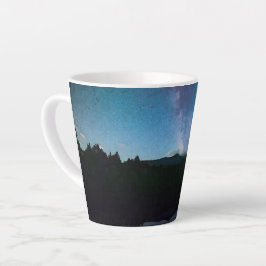 Caneca De Café Latte Lago Starry