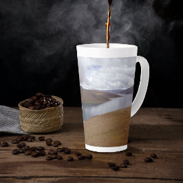 Caneca De Café Latte Lago Tibetano