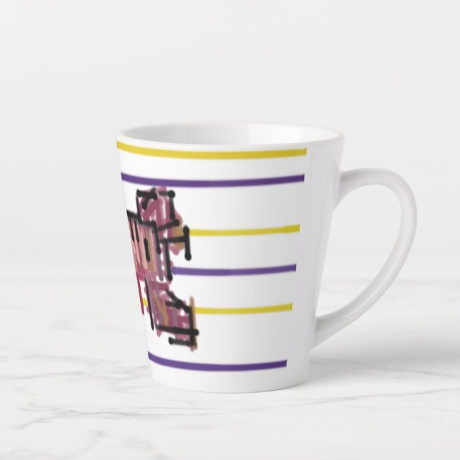 Caneca De Café Latte Lagosta alegria de verão (Direita)