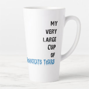 Caneca De Café Latte Lágrimas de Democratas