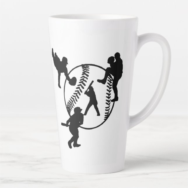 Caneca De Café Latte Lâmina de baseball (Direita)