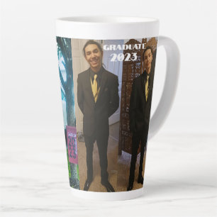 Caneca De Café Latte Lâmina do FORMANDO do segundo grau