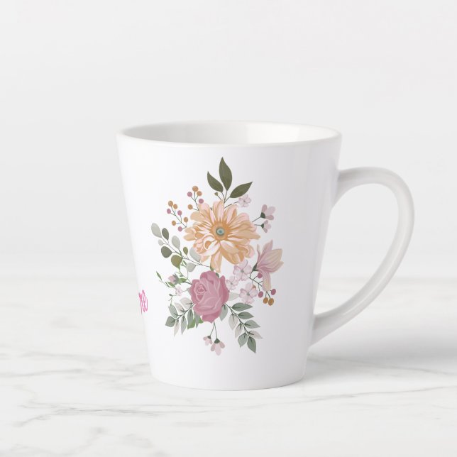 Caneca De Café Latte Lâmina Personalizada (Direita)