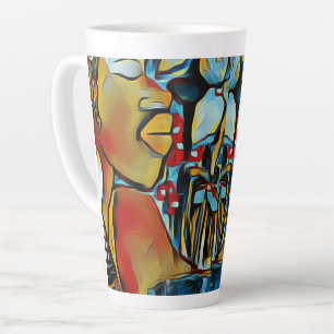 Caneca De Café Latte Lâmpada de Reflexão