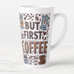 Caneca De Café Latte Lâmpada Latte de 17 oz grande para amantes de café