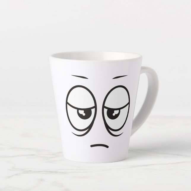 Caneca De Café Latte Lâmpada Sonolenta - Aviso: Modo Bateria Baixa - Mo (Ângulo direito)