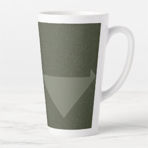 Caneca De Café Latte Lâmpada Verde de Latte do Motoângulo Invertido