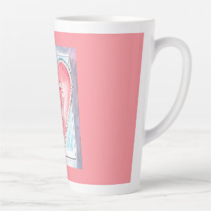 Caneca De Café Latte Lâmpadas de Dia de os namorados "Embracadas"
