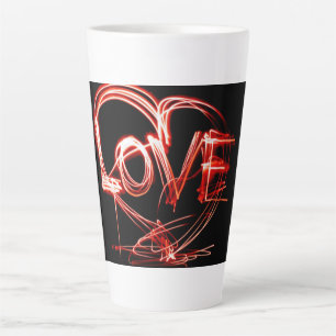 Caneca De Café Latte Lâmpadas e Copas