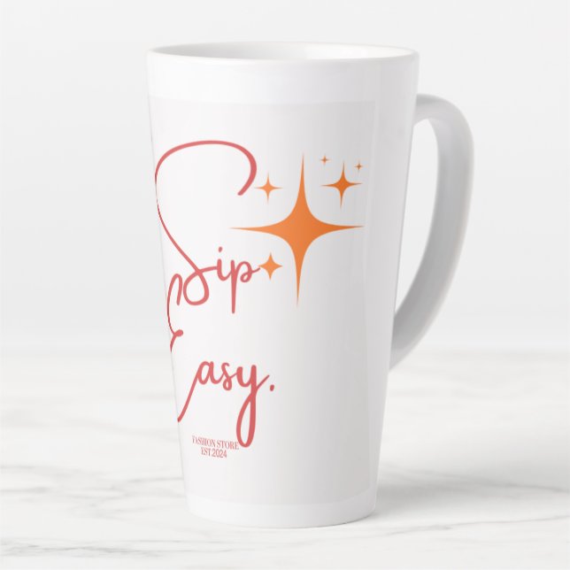 Caneca De Café Latte Lâmpadas Grandes (Ângulo direito)