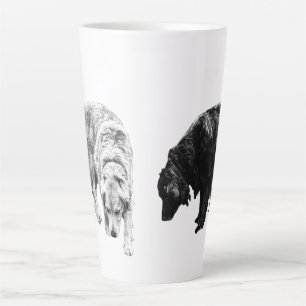 Caneca De Café Latte Lanterna-Brilho - Retriever Duo