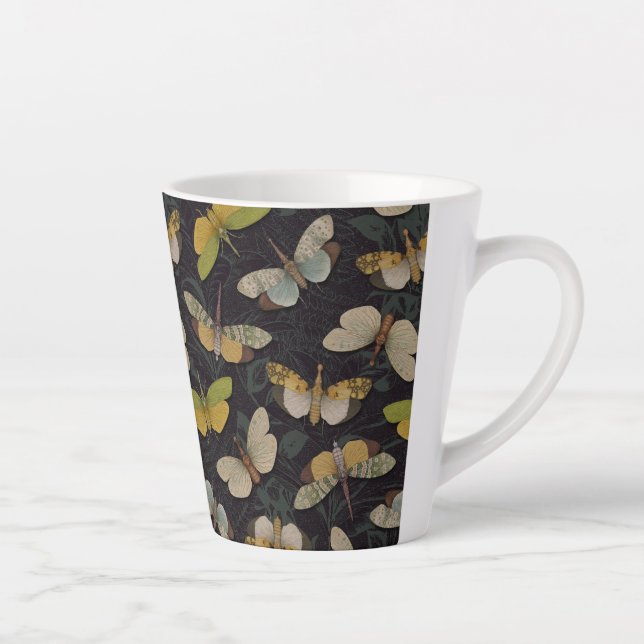 Caneca De Café Latte Lanternófilos - Píropos Candelaria e Planthoppers (Direita)