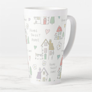 Caneca De Café Latte Lar doce lar
