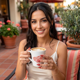 Caneca De Café Latte Laranja