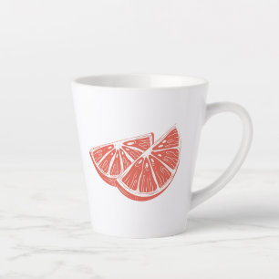 Caneca De Café Latte Laranja