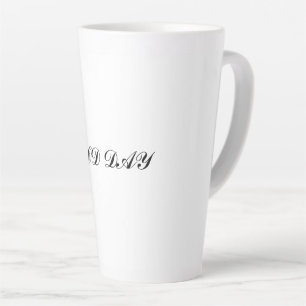 CANECA DE CAFÉ LATTE LARANJA BOM DIA MUG