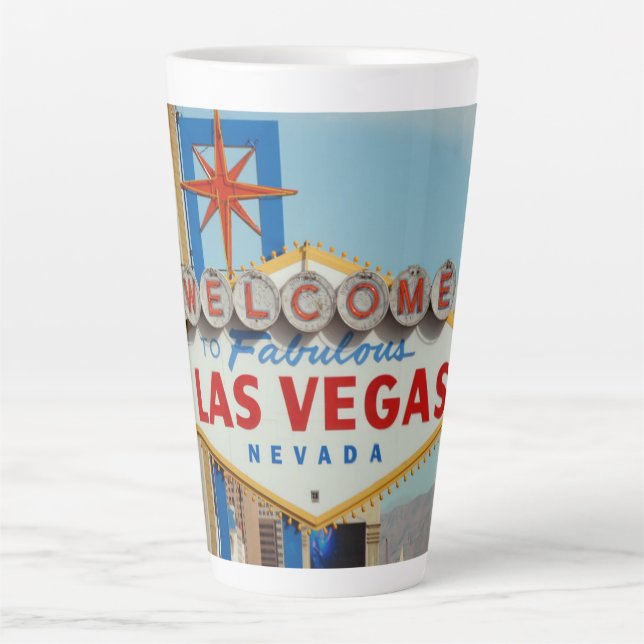 Caneca De Café Latte Las Vegas (Frente)