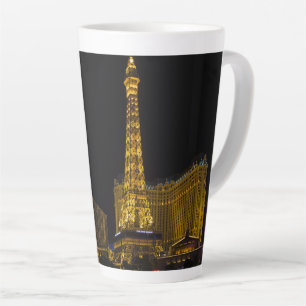 Caneca De Café Latte Las Vegas à noite em Skyline