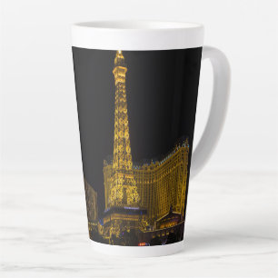 Caneca De Café Latte Las Vegas à noite em Skyline