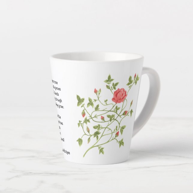 Caneca De Café Latte Lata (Ângulo direito)