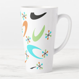 Caneca De Café Latte Lata Atômica do século médio