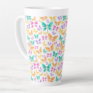 Caneca De Café Latte Lata-Borboleta