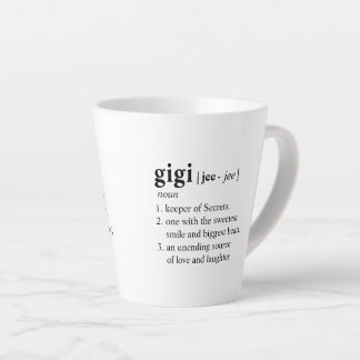 Caneca De Café Latte Lata de Definição Gigi