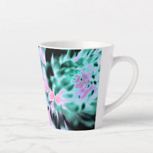 Caneca De Café Latte Lata de Impressão de Flor do Magnético Garden