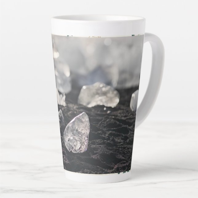 Caneca De Café Latte Lata Elegante - Perfeito para Amantes de Café (Ângulo direito)