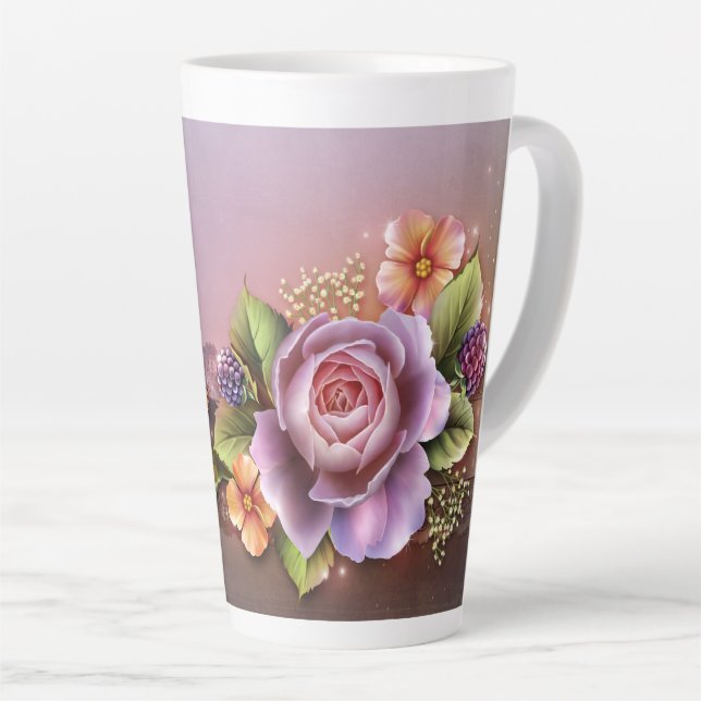 Caneca De Café Latte Lata Grande (Ângulo direito)