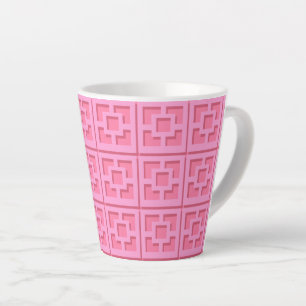 Caneca De Café Latte Lata-Lã-Lata-Lã-Rosa