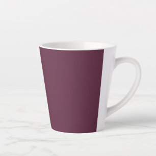 Caneca De Café Latte Lata-Lata Cerâmica Burgundy