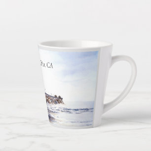 Caneca De Café Latte Lata-Lata com Cais de San Clemente