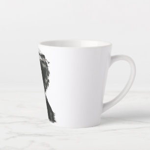 Caneca De Café Latte Latão de cerâmica de Design de Silhuette Expressiv