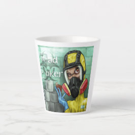 Caneca De Café Latte Latão de Covid Poker MAD