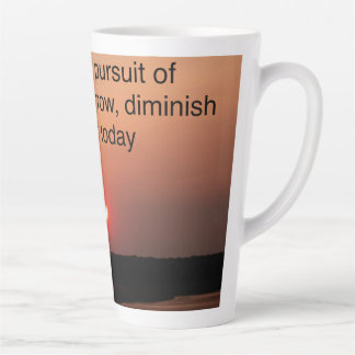 Caneca De Café Latte Latte Cup Sunset with quote