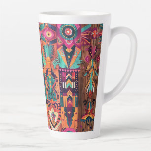 Caneca De Café Latte Latte do Império do Sol - Sapphire Eetéreo