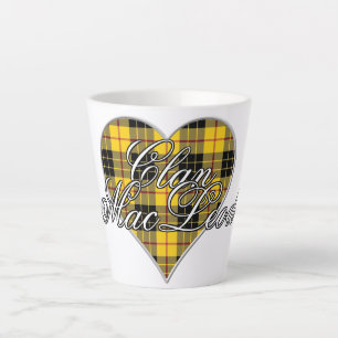 Caneca De Café Latte Latte Love Clan MacLeod de Lewis Tartan Heart