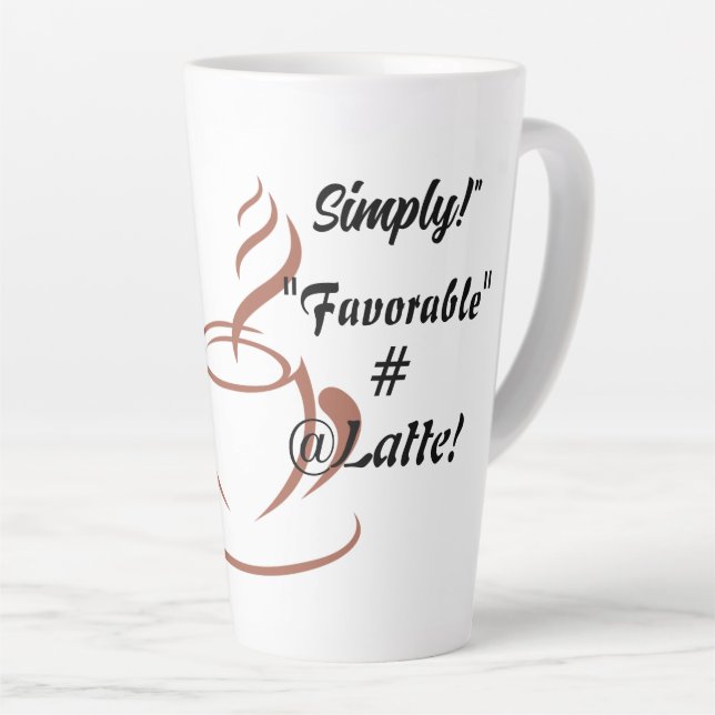 Caneca De Café Latte Latte Mug (Ângulo direito)