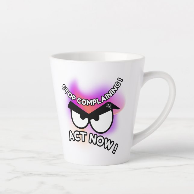 Caneca De Café Latte Latte Mug 12oz: Ato Agora (Direita)