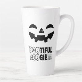 Caneca De Café Latte Latte Mug 17oz : HALLOWEEN Face