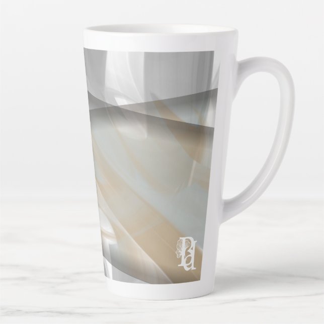 Caneca De Café Latte Latte Mug Abstract Home Trend Sandy Tornado (Direita)