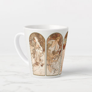 CANECA DE CAFÉ LATTE LATTE MUG: ALPHONS MARIA MUCHA : ESTAÇÕES
