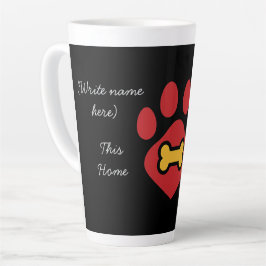 Caneca De Café Latte Latte Mug Animal Paw Print