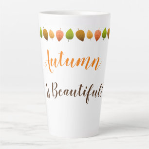 Caneca De Café Latte Latte Mug Autumn É Bonita