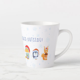 Caneca De Café Latte Latte Mug com amigos de animais de Natal
