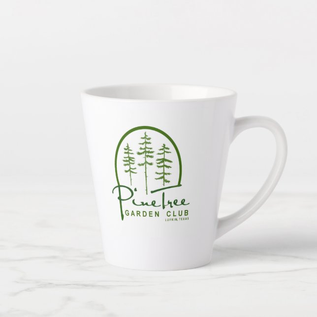 Caneca De Café Latte Latte Mug do Clube de Jardinagem da Árvore Pine (Direita)