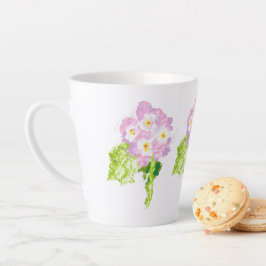 Caneca De Café Latte Latte Mug : Flores Espanholas