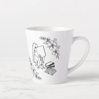 Caneca De Café Latte Latte Mug, "Garota de Biscoito"