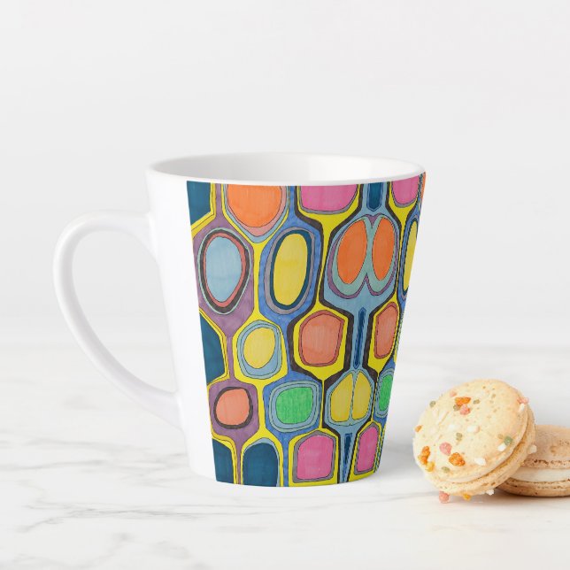 CANECA DE CAFÉ LATTE LATTE MUG "GEO COLOR (In Situ)